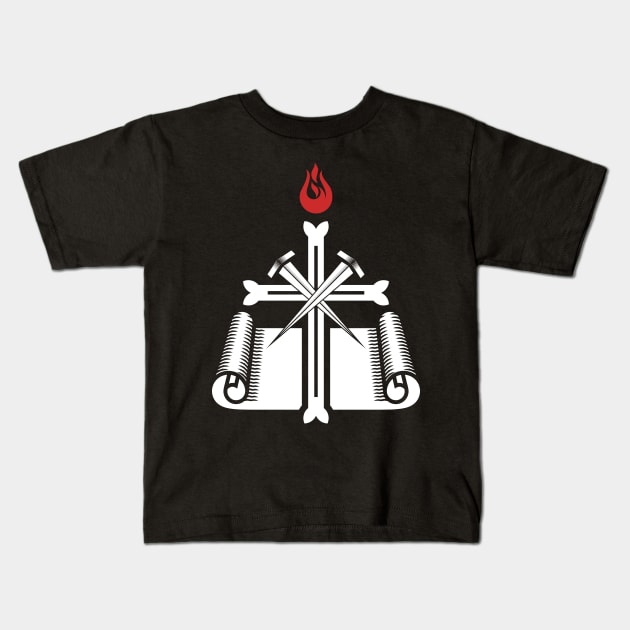 Christian illustration. Kids T-Shirt by Reformer